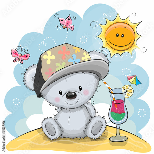 Teddy Bear on the beach