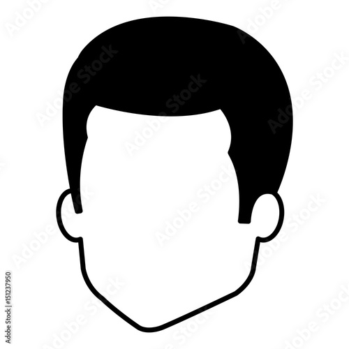 young man avatar character vector illustration design