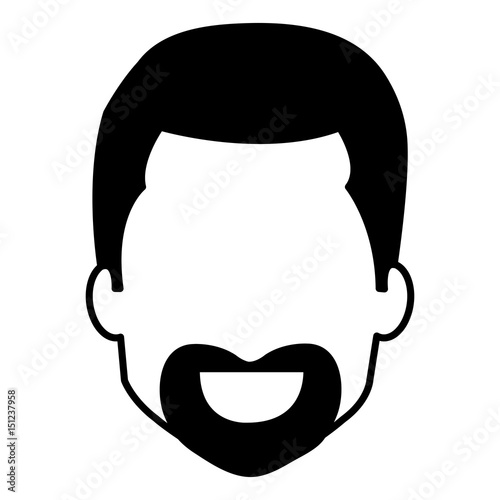 young man avatar character vector illustration design