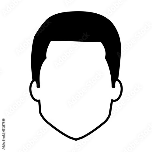young man avatar character vector illustration design