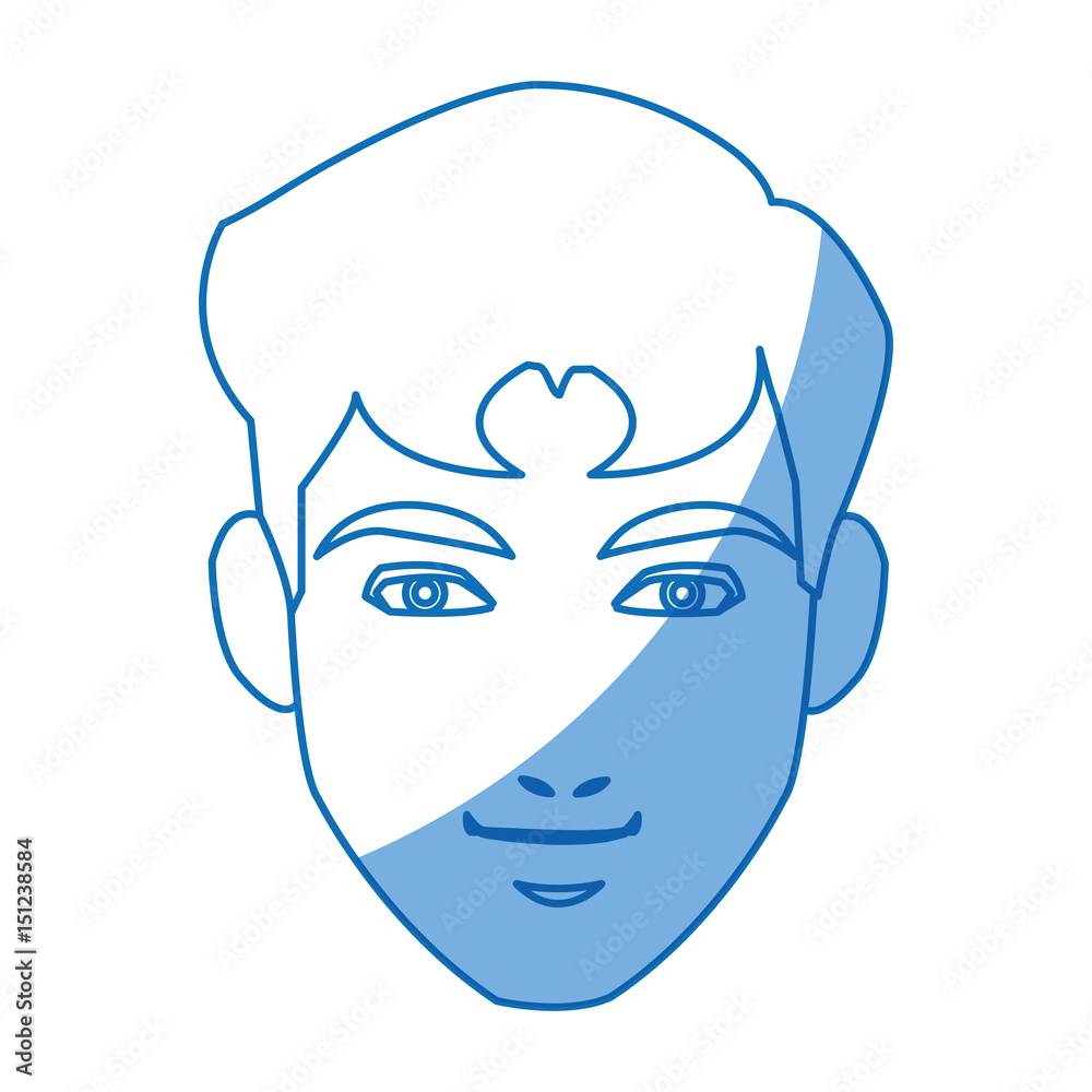 cartoon character man young person vector illustration