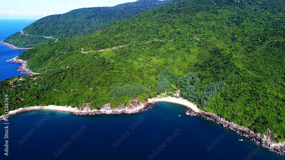 Fototapeta premium View of the island from a height.