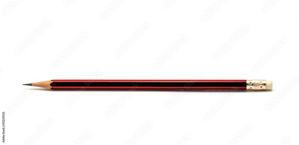 One Pencil on white background. One Pencil on white background.