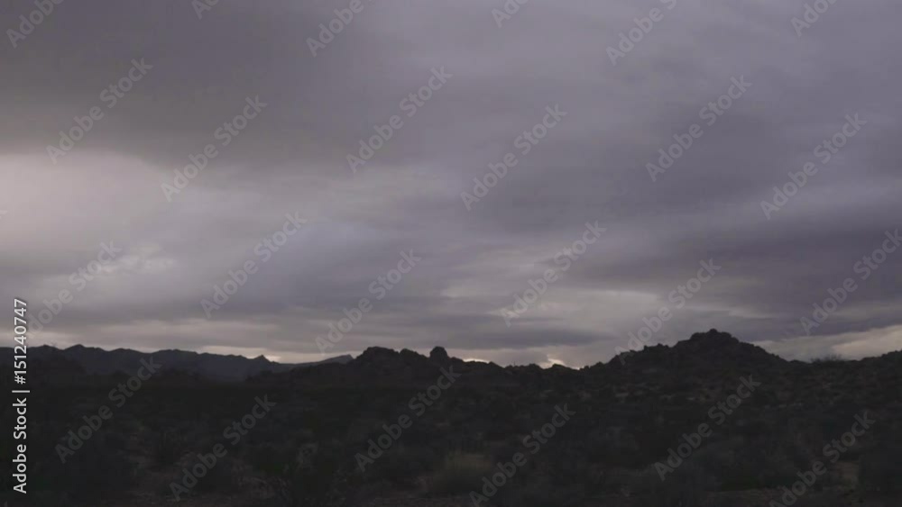 Timelapse clouds in desert Timelapse clouds in desert