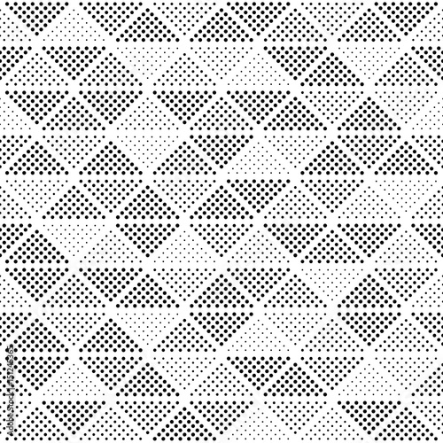 Seamless vector pattern - triangles of points