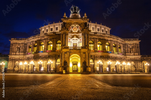 Semperoper - Dresden, Sachsen, Deutschland.