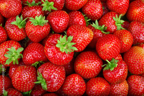 Strawberry. Full frame strawberry background.  Fresh organic berries