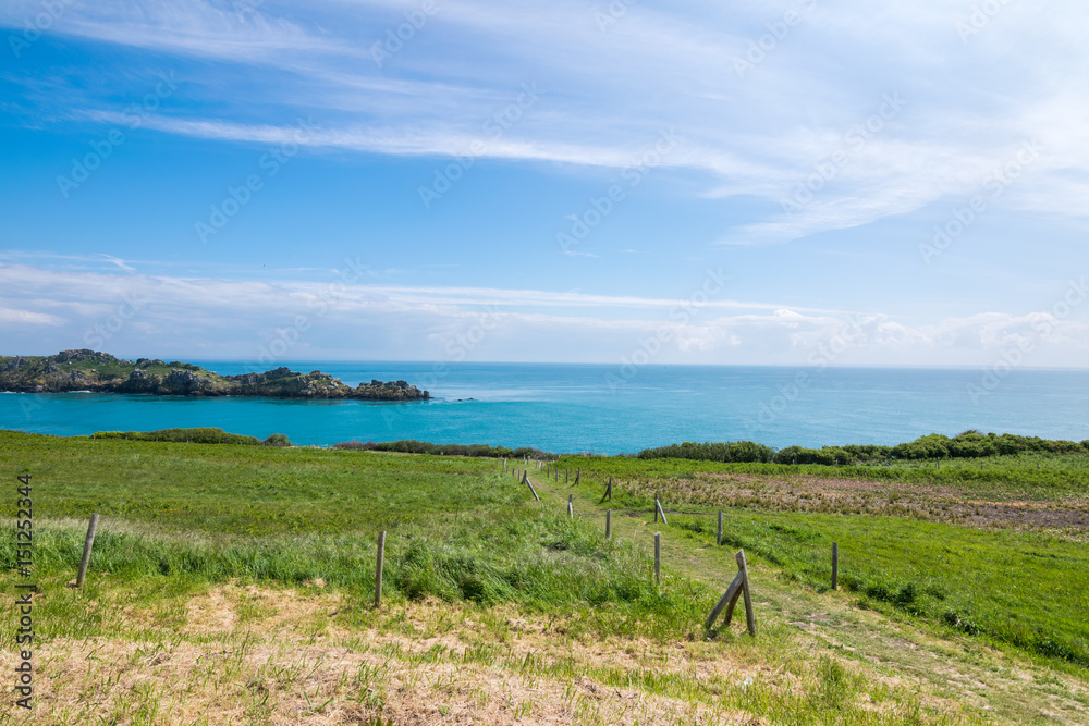 Springtime in Cancale town and surroundings, Pointe du Grouin, France, Brittany, Europe