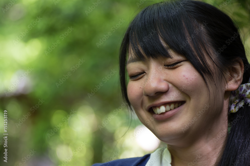 young attractive asian woman early summer young attractive asian woman early summer