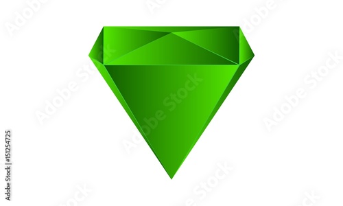 Smaragd - Brilliant cut - Emerald Icon for apps and websites