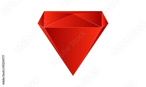 Rubin - Brilliant cut - Ruby Icon for apps and websites