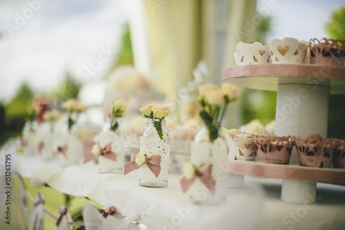 Cupcake table decoration