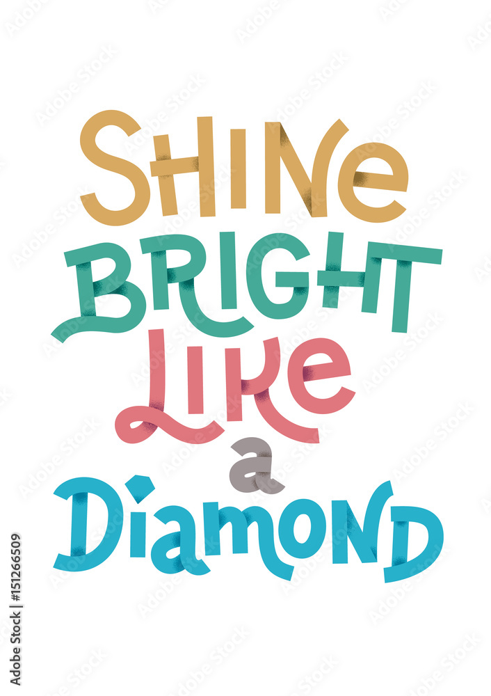 Shine bright golden texture hand lettering, modern calligraphy, isolated on white background. Shine bright golden texture hand lettering, modern calligraphy, isolated on white background.