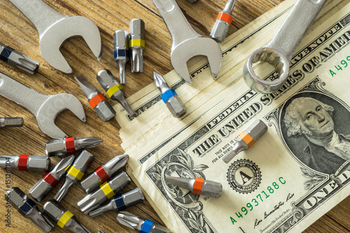 Hand tools with money