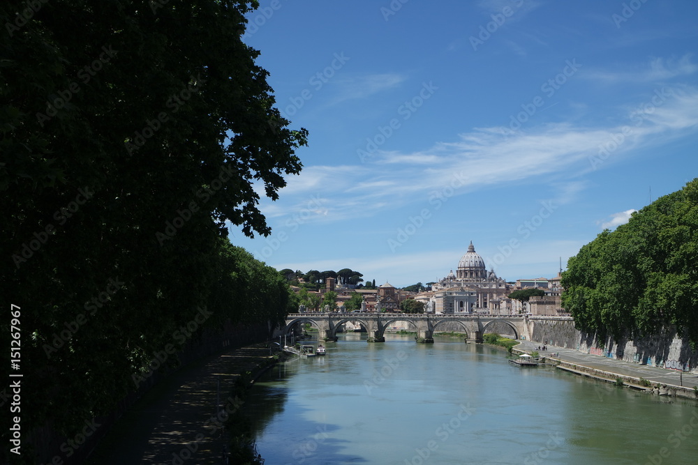 Ancient bridge in Rome
