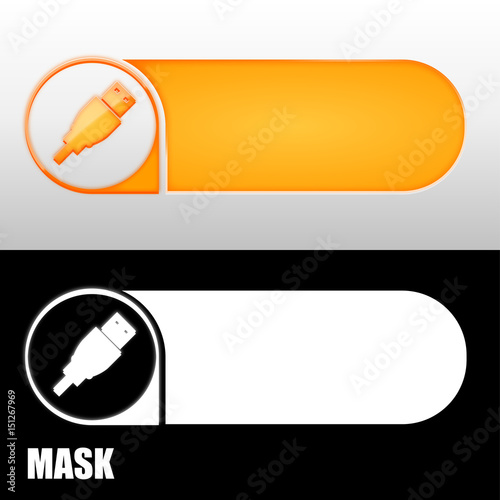  baner z ikoną w kształcie strzałki