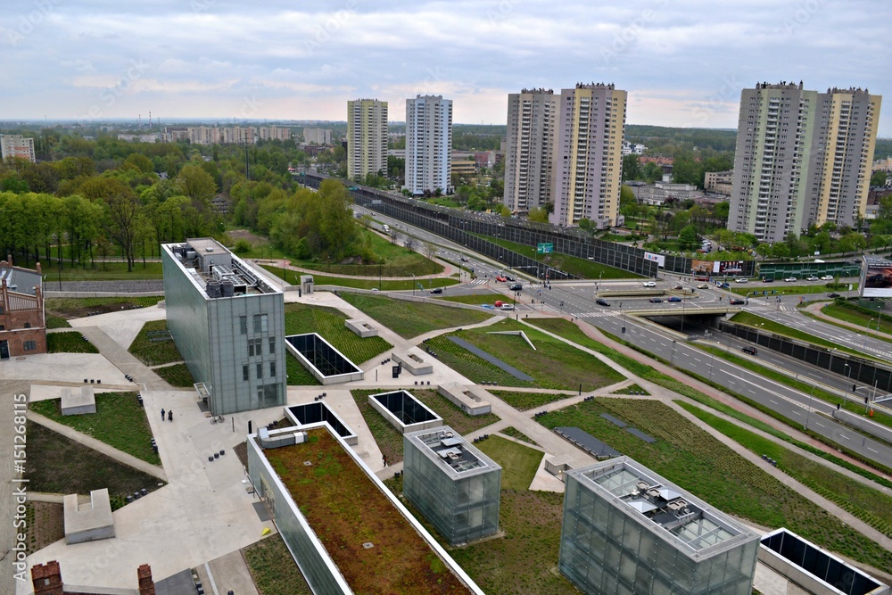 Katowice, panorama z wieży widokowej
