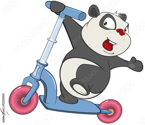 Fototapeta Naklejka Na Ścianę i Meble -   Illustration of  Cute Brown Bear. Cartoon Character