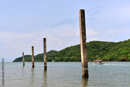 The post at seaside Chanthaburi Thailand © Suthin