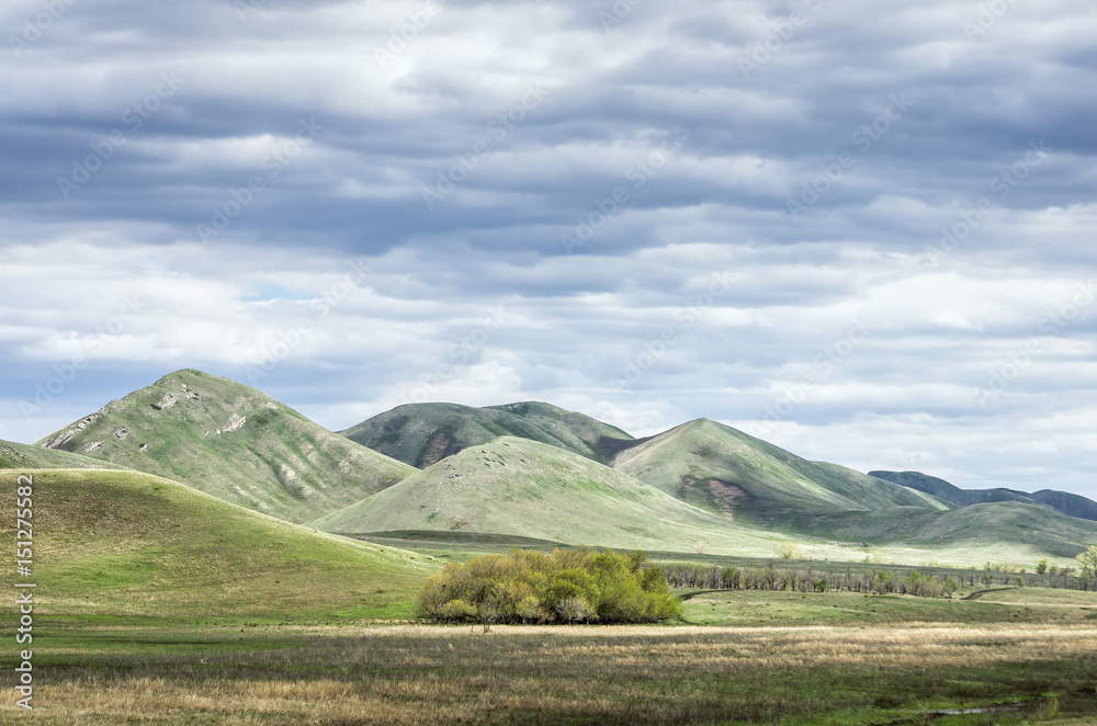 Ridge Karamurun-tau (Ural Mountains) / Photographed in Russia, in the Orenburg region in Saraktashsky District