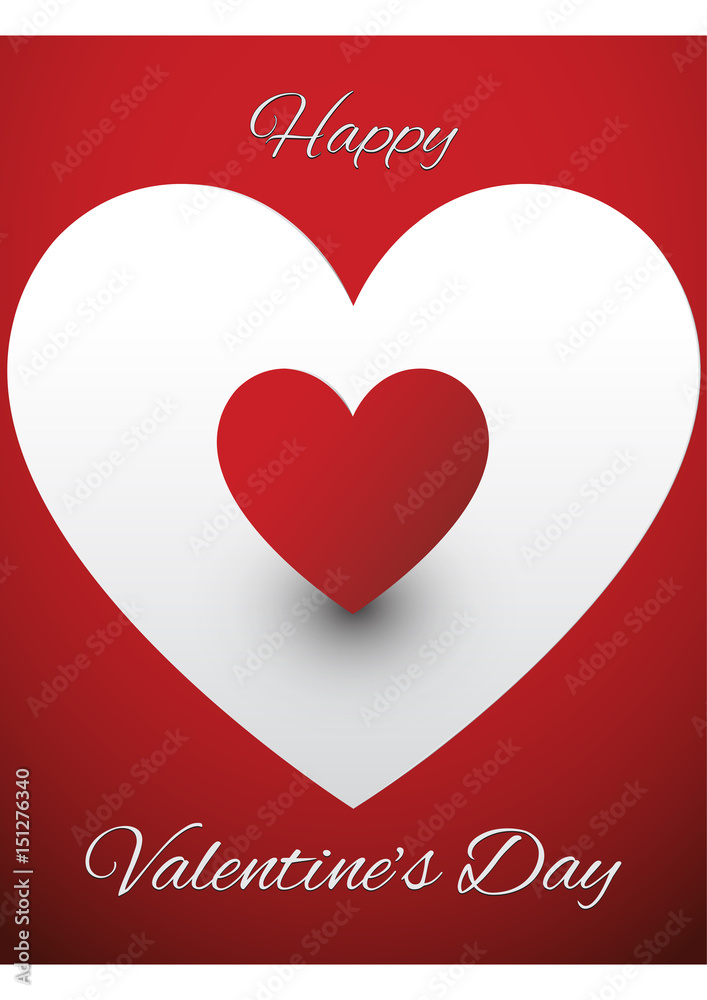 Valentines Greeting card design vector