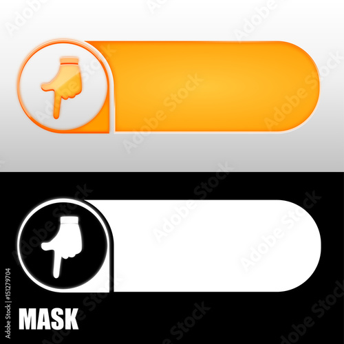 baner z ikoną w kształcie strzałki