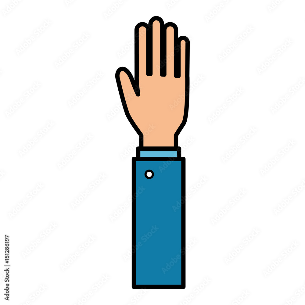 hand human isolated icon vector illustration design