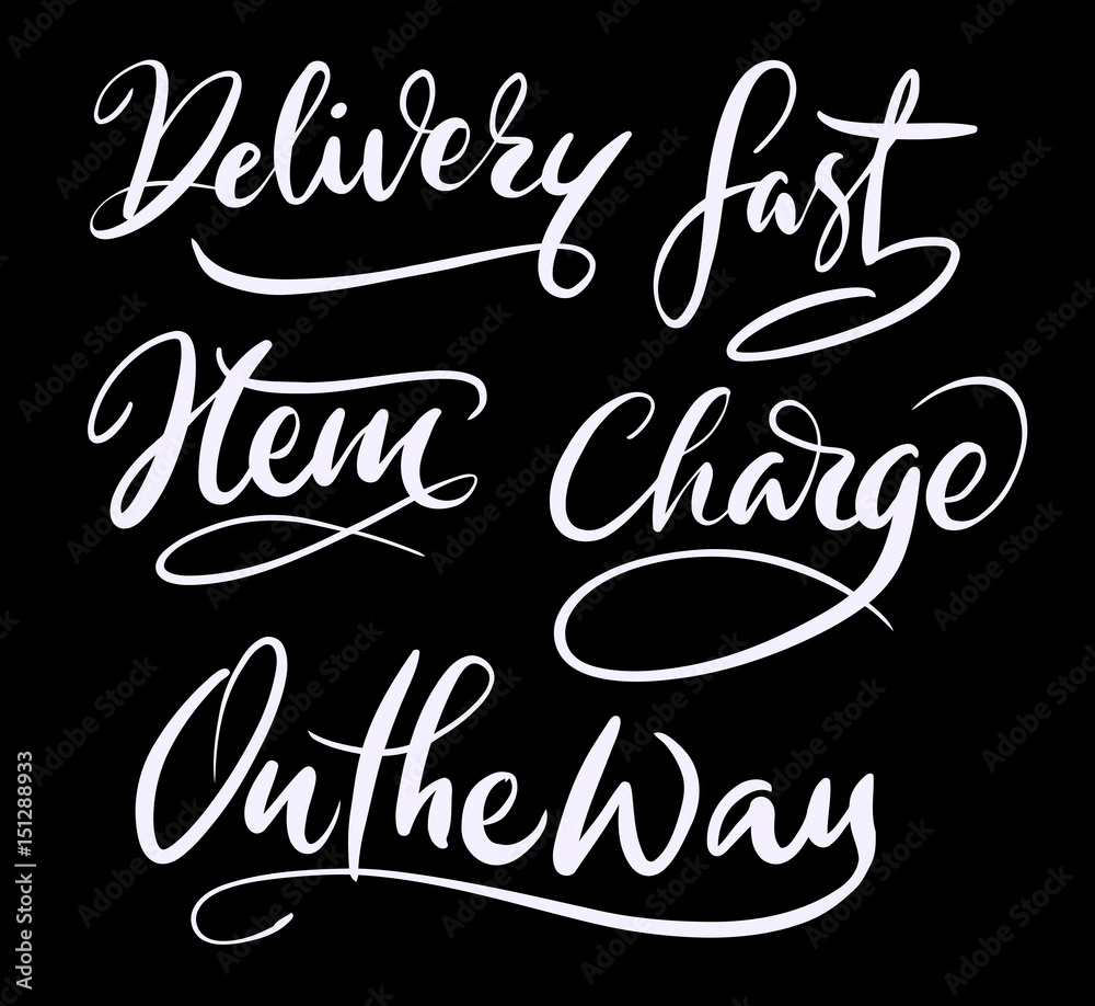 Delivery and fast hand written typography. Good use for logotype, symbol, cover label, product, brand, poster title or any graphic design you want. Easy to use or change color
Delivery and fast hand written typography. Good use for logotype, symbol, cover label, product, brand, poster title or any graphic design you want. Easy to use or change color