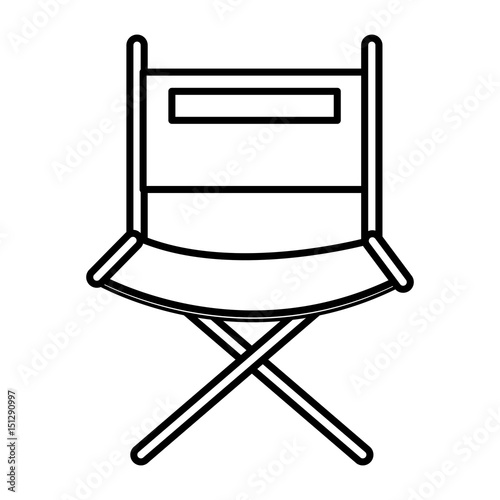 director chair isolated icon vector illustration design