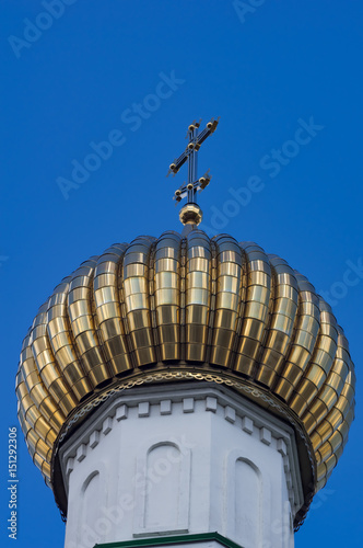 Church on a blue sky background. photo