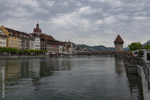 Lucerne Switzerland with view of the Chapel Bridge © Martina