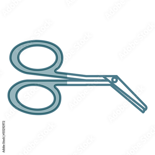 Surgical scissors isolated icon vector illustration design