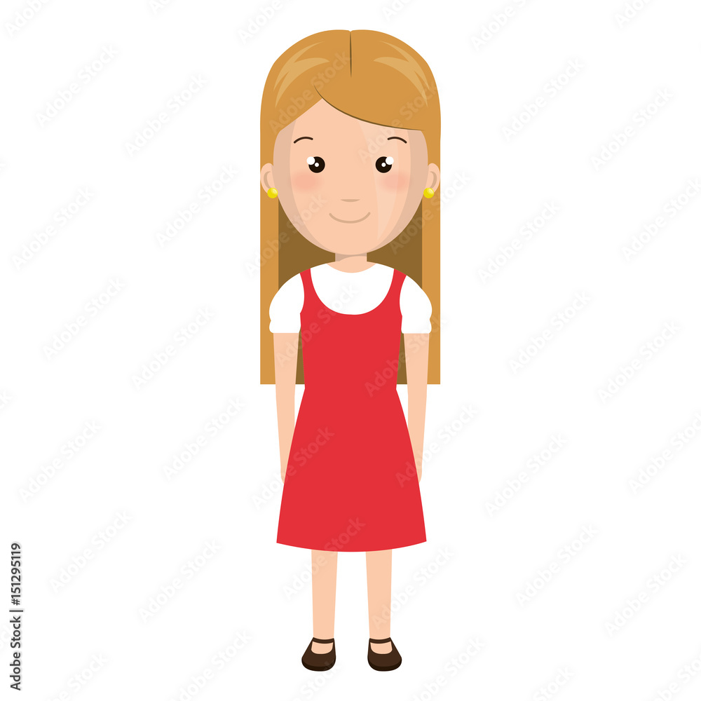cute little girl character vector illustration design cute little girl character vector illustration design