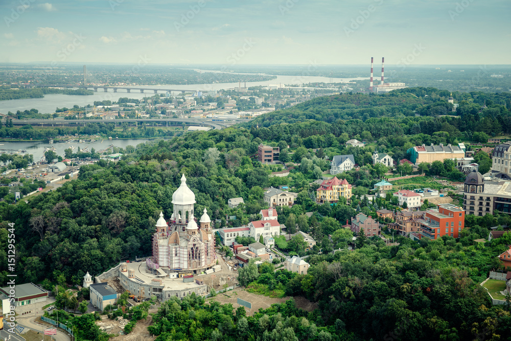 Kiev the capital of Ukraine, top view