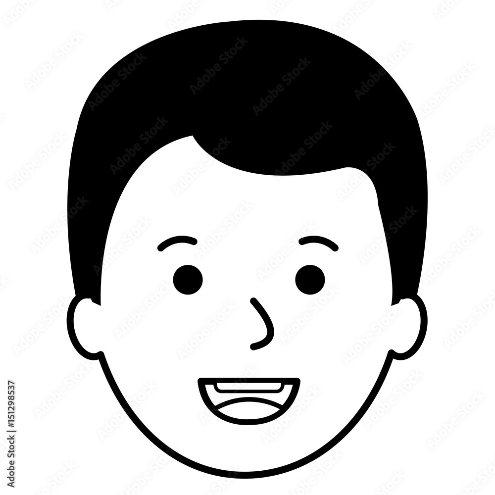 Obraz premium cute little boy character vector illustration design