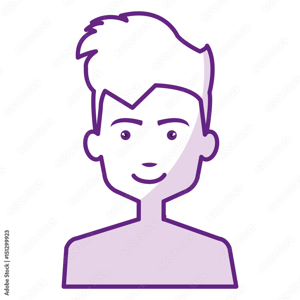 young man shirtless avatar character vector illustration design young man shirtless avatar character vector illustration design