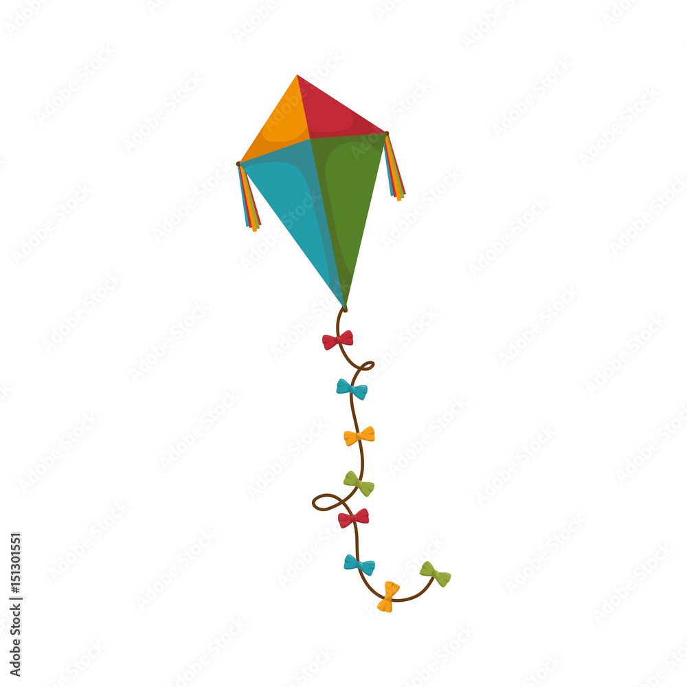 cute kite flying icon vector illustration design cute kite flying icon vector illustration design