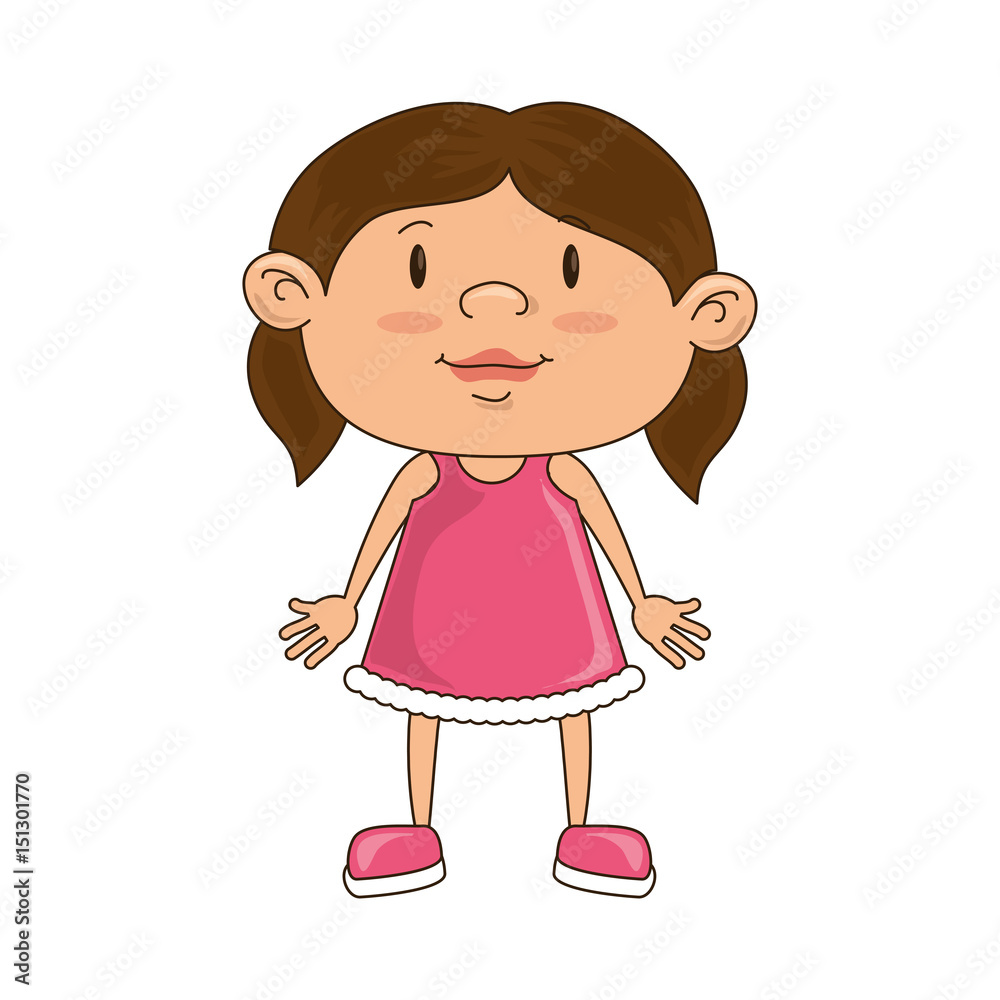 cute little girl character vector illustration design cute little girl character vector illustration design
