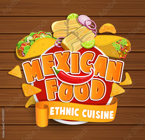 Mexican food logo.