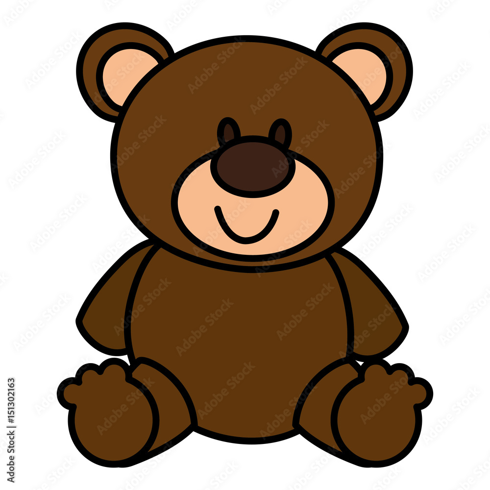 bear teddy isolated icon vector illustration design bear teddy isolated icon vector illustration design