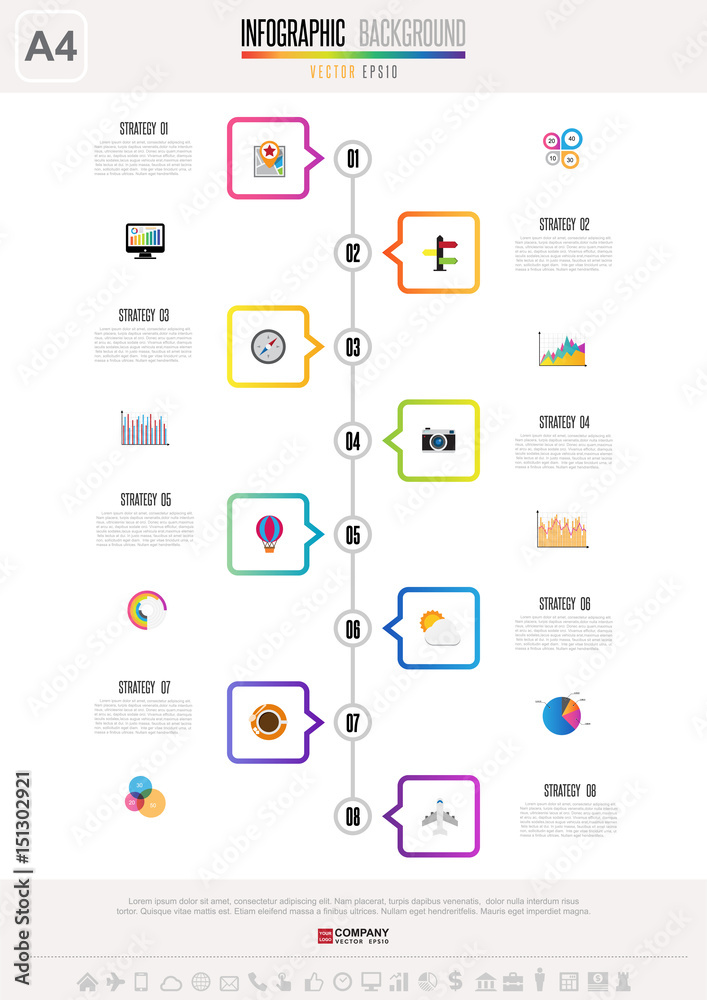 Infographics design template