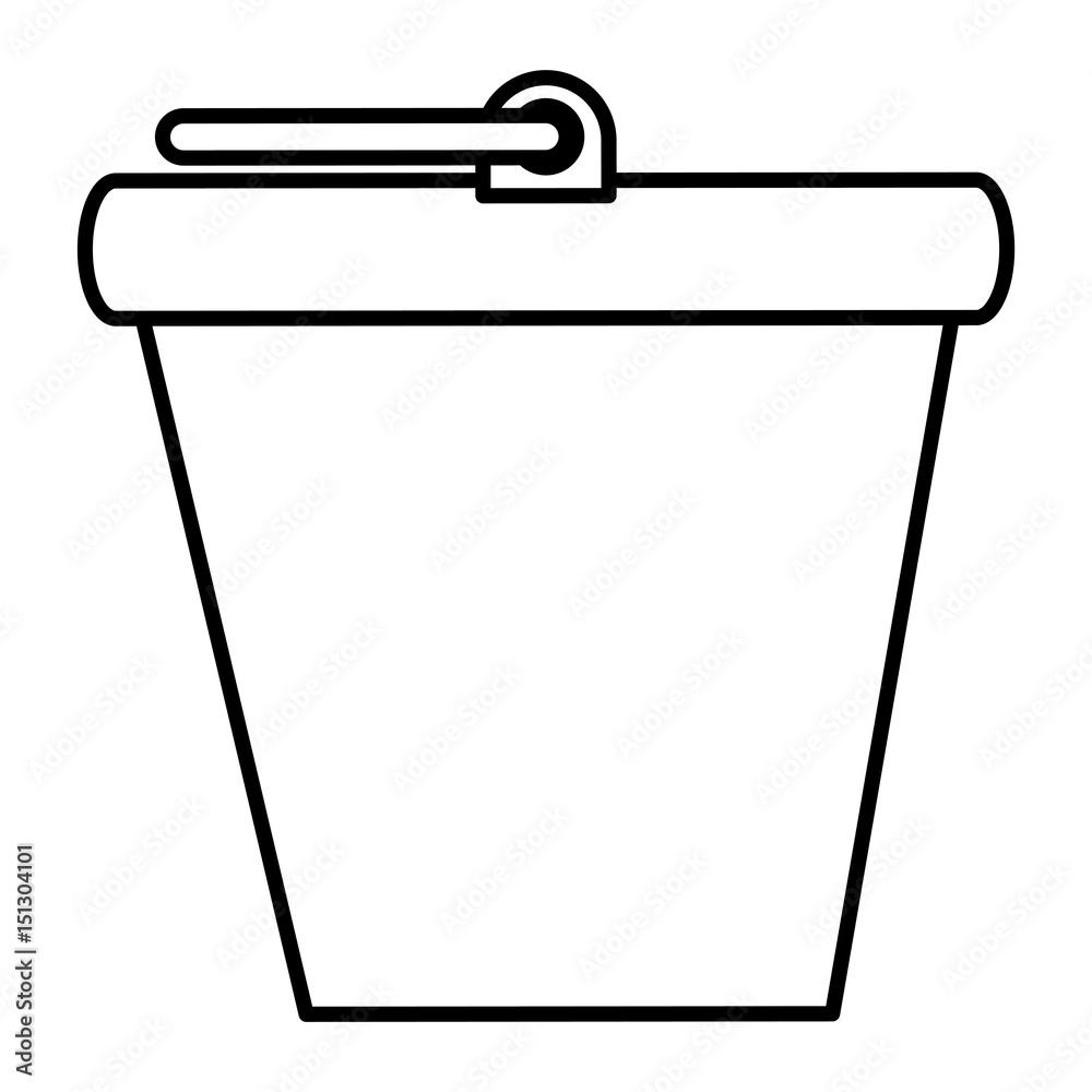 bucket pot isolated icon vector illustration design bucket pot isolated icon vector illustration design