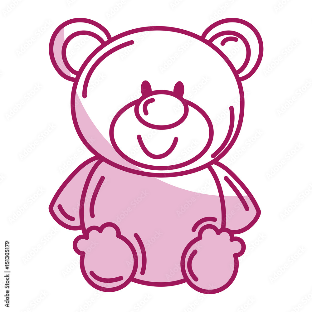 bear teddy isolated icon vector illustration design bear teddy isolated icon vector illustration design