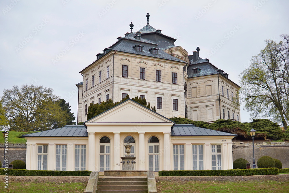 Château Karlova Koruna in the town of Chlumec nad Cidlinou in the Czech Republic as a typical European palace 