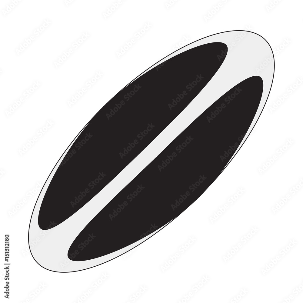 Isolated rugby ball on a white background, Vector illustration Isolated rugby ball on a white background, Vector illustration