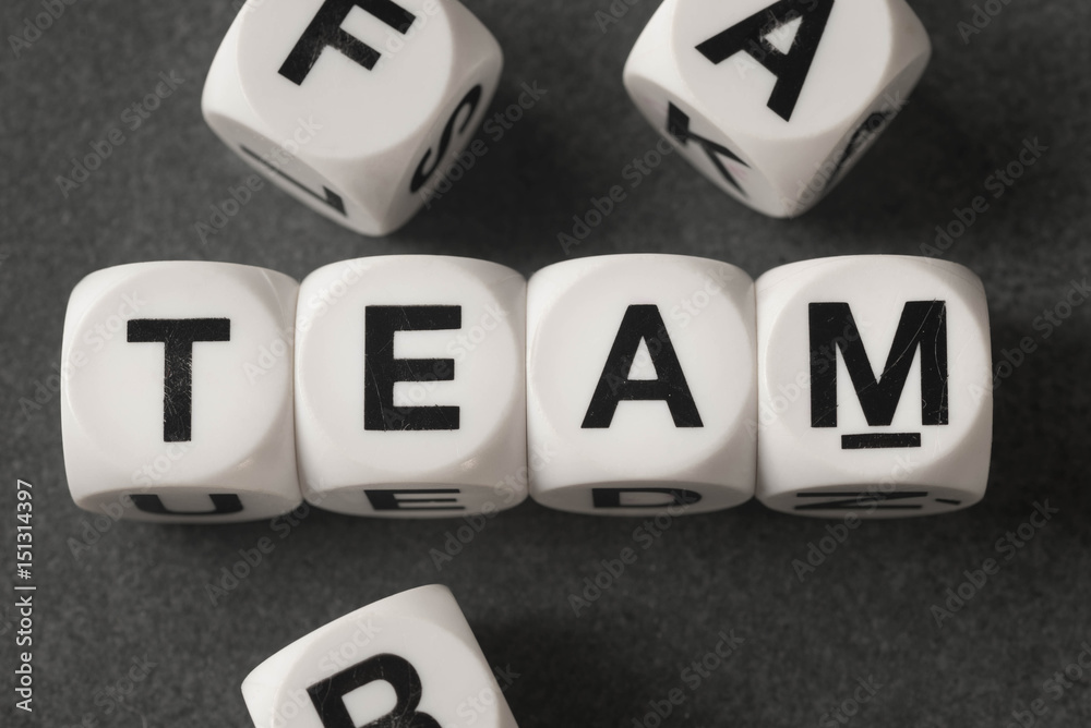 word team on toy cubes word team on toy cubes