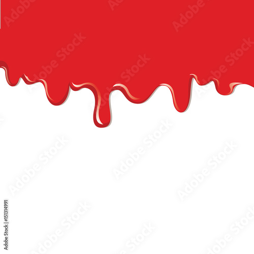 Vector dripping blood. Blood liquid, vector illustration