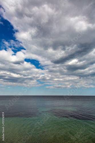 Fototapeta Naklejka Na Ścianę i Meble -  the sea landscape, vertical image.