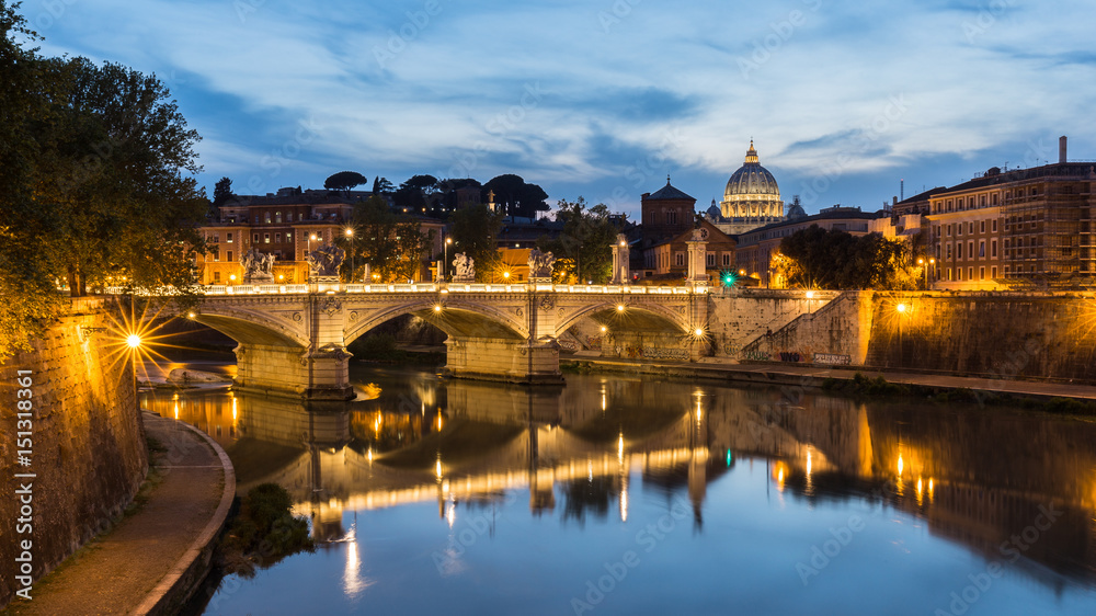 The Vatican in twilight