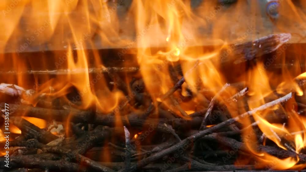 Fire fire bonfire coals